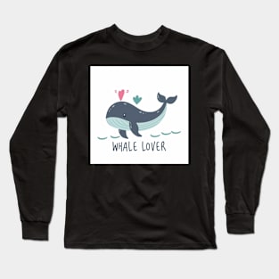 Whale fish lovers Long Sleeve T-Shirt